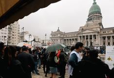 Trabajadores públicos de Argentina acampan frente al Congreso contra la ‘ley ómnibus’