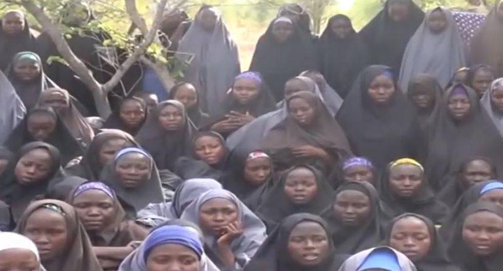 Las menores fueron obligadas a convertirse al islam. (Captura del video difundido por Boko Haram)
