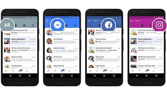 Facebook integró el buzón de Instagram, Messenger y Pages