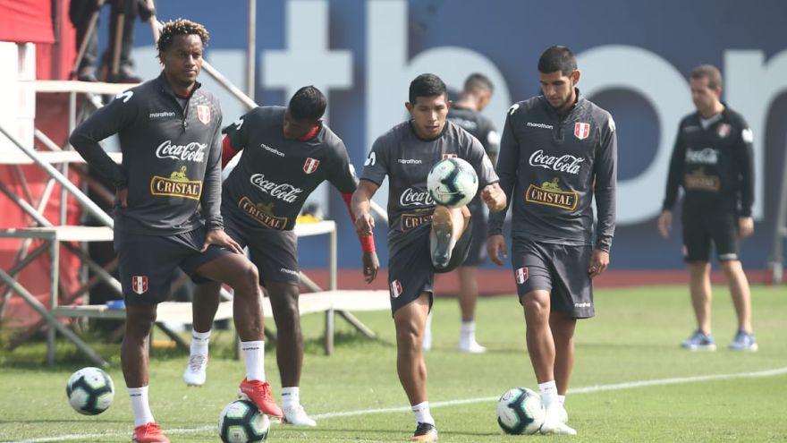 La selección peruana continúa con sus trabajos dentro de la Videna, previo a parte a Brasil para disputar la Copa América 2019 (Foto: Jesús Saucedo)