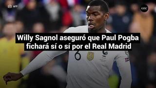  Willy Sagnol aseguró que Paul Pogba fichará sí o sí por el Real Madrid 