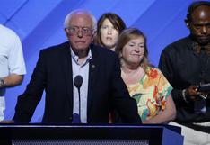 Bernie Sanders pide a sus seguidores votar por Hillary Clinton para vencer a 'bravucón' Donald Trump