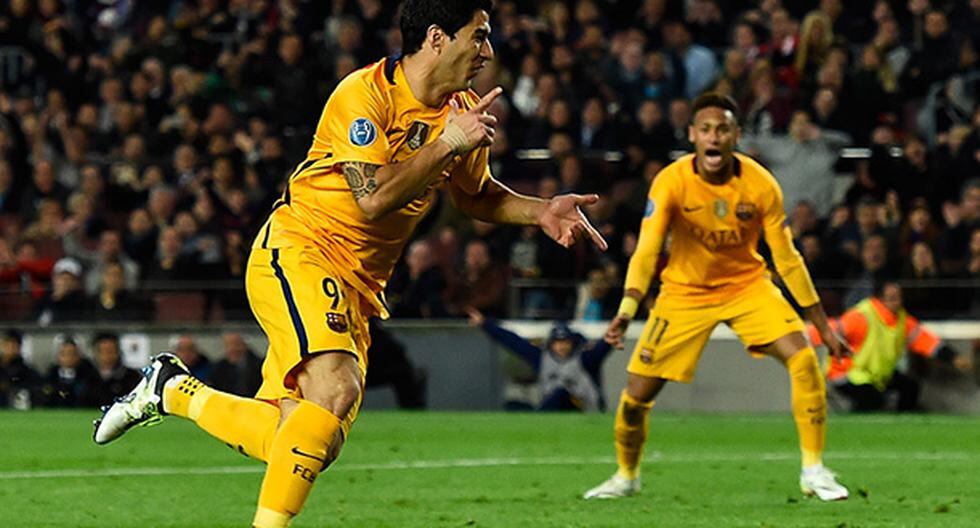 Luis Suárez marcó doblete y da victoria de momento al Barcelona sobre Atlético de Madrid por la Champions League. (Foto: Getty Images)