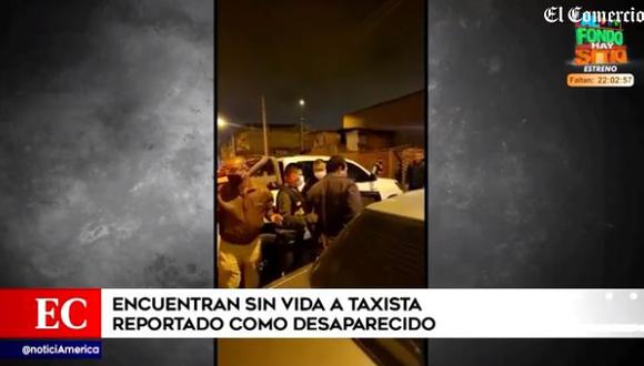 David Pedraza Hurtado salió de su casa a bordo de su vehículo para realizar el servicio de taxi, pero no regresó a su casa. El automóvil fue hallado en un local a punto de ser desmantelado. (Foto: captura de video América TV)