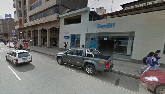 Huancayo: dos sujetos asaltaron agencia bancaria