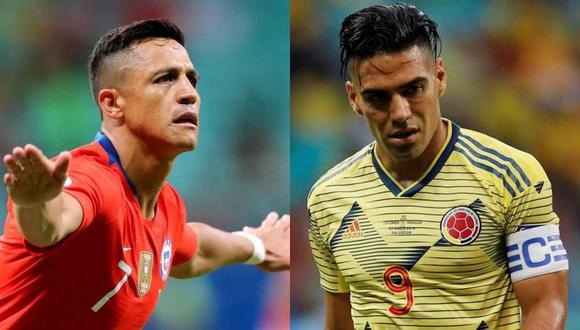Chile y Colombia se enfrentarán este viernes por el pase a la semifinal de la Copa América Brasil 2019. (Foto: Reuters)