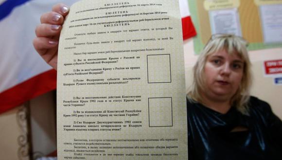 Referéndum en Crimea: ¿Qué dice en la cédula electoral?
