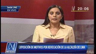 Patricia Juárez: "El pueblo de Lima la va a revocar, señora Villarán"