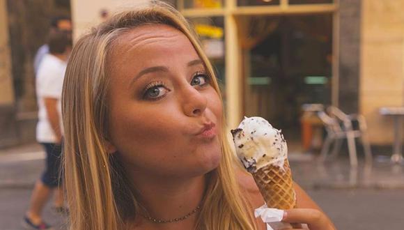 El relato del viaje a Roma de esta mujer fue de mal a peor: casi muere por comer un helado (Foto: @annikacooksfood / CATERS NEWS)