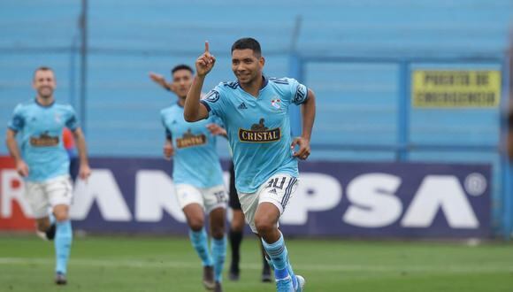 Cristian Palacios anotó el primer gol de Sporting Cristal ante Ayacucho FC. (Foto: Jesús Saucedo / GEC)