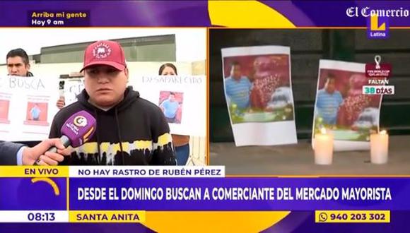 Los hijos de Rubén Pérez detallaron que la última conexión de WhatsApp de su padre fue a las 10 p.m. del domingo. Ellos piden ayuda para encontrarlo.