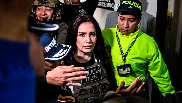 Merlano llegó este viernes a Colombia vestida con ropa de lujo y un mensaje claro: quiere colaborar con la justicia. (GETTY IMAGES)