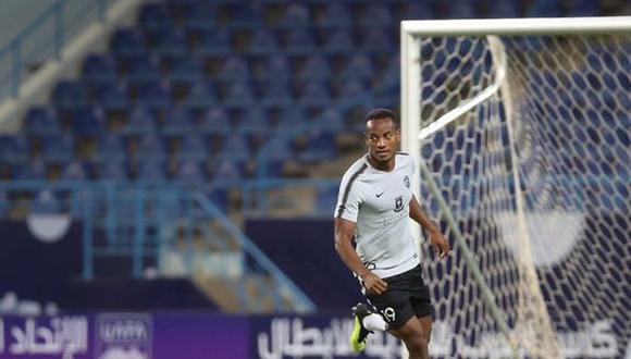 Al Hilal anotó su primer gol en la Liga de Campeones de Arabia. André Carrillo fue pieza clave en la jugada, que finalizó en el primer tanto de su equipo. (Foto: Agencias)