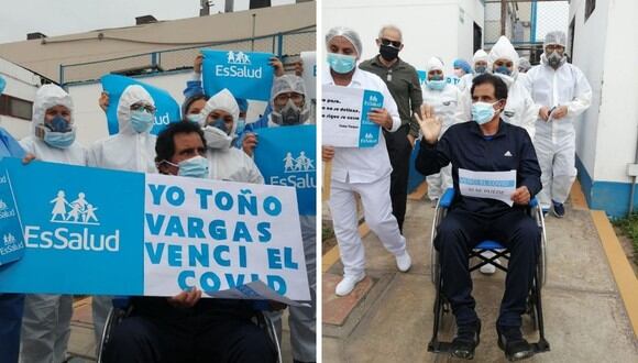 Toño Vargas logró recuperarse del coronavirus y ahora iniciará su rehabilitación. (Foto: Twitter @EsSaludPeru).