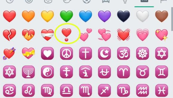 ¿Qué significa el emoji del corazón con un punto abajo? (Foto: difusión)