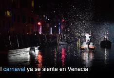 El espectáculo que inició el carnaval de Venecia
