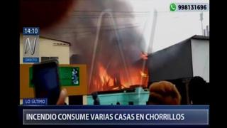 Chorrillos: se registra incendio en vivienda de la avenida Cordillera de la Viuda