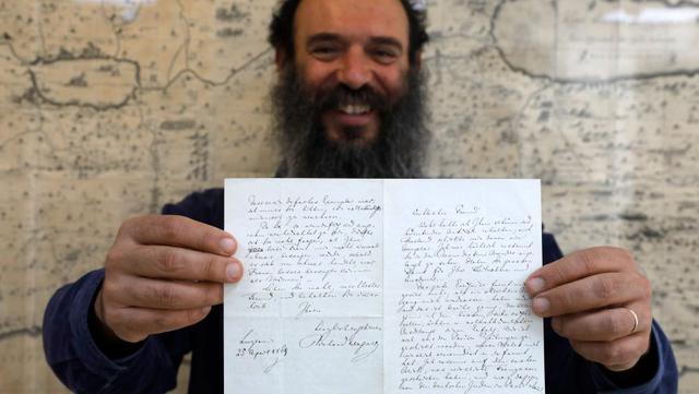 La carta antisemita de Richard Wagner  vendida a US$ 42.000 a un judio en Israel. (Foto: AFP)