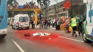 Panamericana Sur: mujer murió al caer de motocicleta en Surco