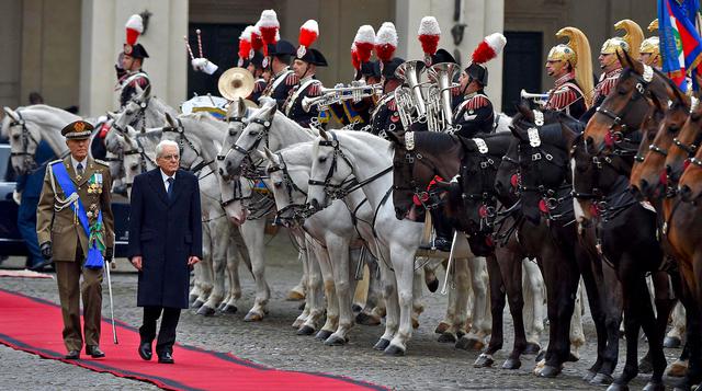 La solemne toma de mando del nuevo presidente de Italia - 1