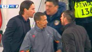 Simeone y Burgos discutieron con entrenador de Bayer Leverkusen