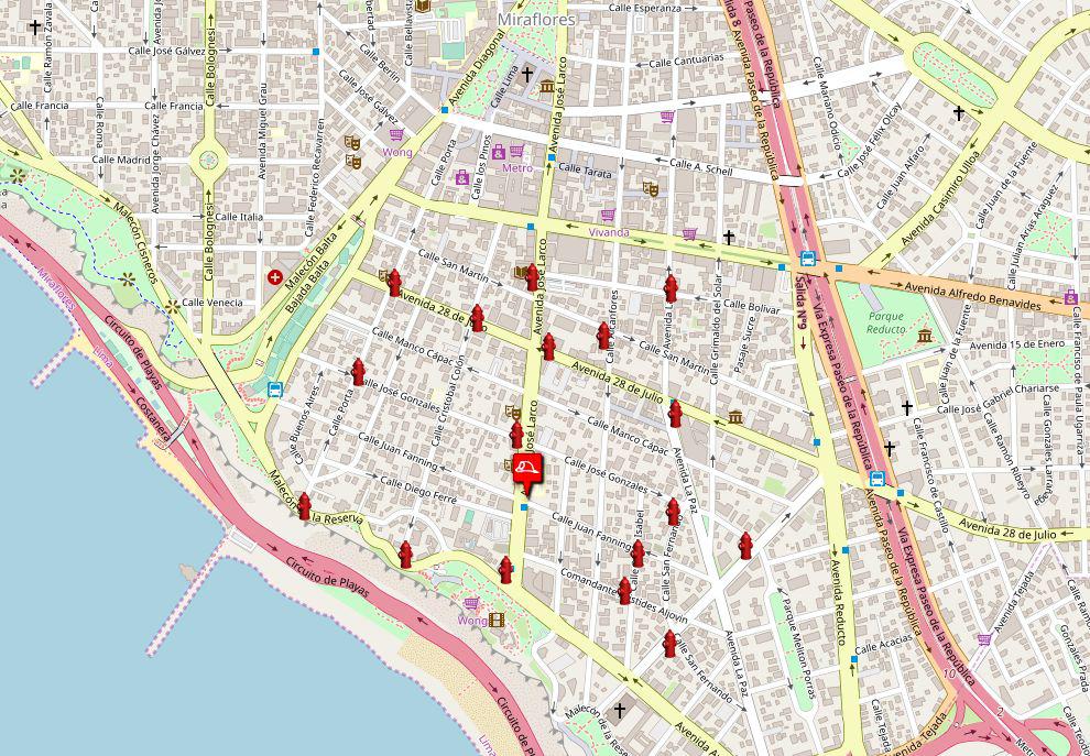 Miraflores: incendio en sótano de un edificio de la Av. Larco