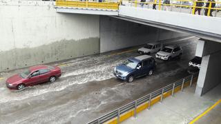 Vía Expresa: gran aniego se registra a la altura del puente Ricardo Palma [FOTOS]
