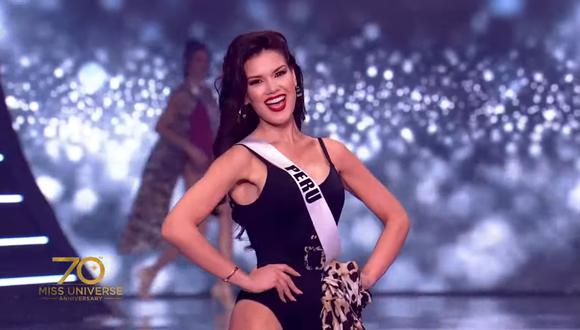Miss Universo 2021. Yely Rivera, representante del Perú, durante el desfile de trajes de baño de la competencia preliminar. Foto: Miss Universe.