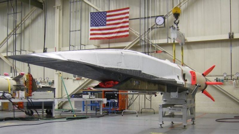 EE.UU. mostró este misil de crucero hipersónico, el Boeing X-51, en 2010. (US AIR FORCE).