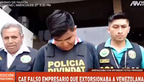 Luis Víctor Luna Aro fue capturado por la Policía el último martes en San Juan de Miraflores. (ATV+)