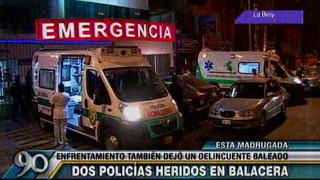 Balacera en San Juan de Lurigancho dejó dos policías heridos