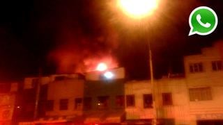 WhatsApp: incendio consumió viviendas en Gamarra (FOTOS)