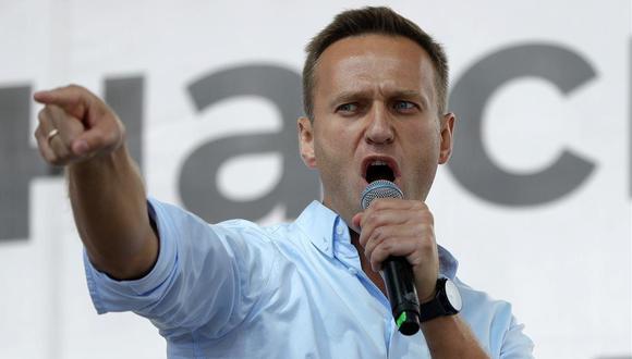 Alekséi Navalni, en un acto de protesta en Moscú en julio del año pasado. (Foto: PAVEL GOLOVKIN / AP)