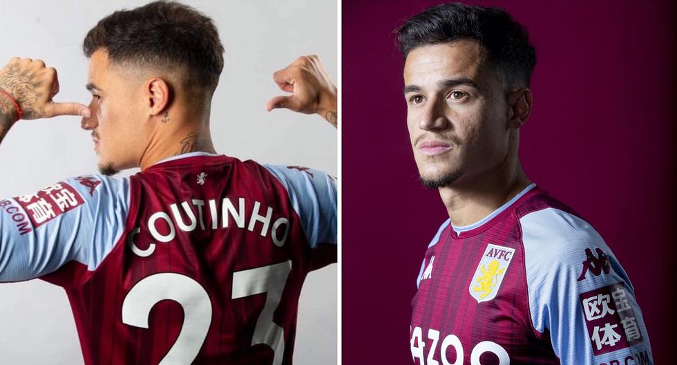 Coutinho was officially presented: he posed with the Aston Villa shirt