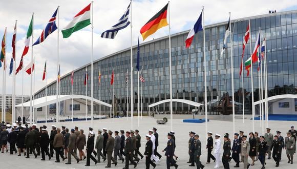 La sede de la OTAN en Bruselas, Bélgica. (Ludovic MARIN / AFP).