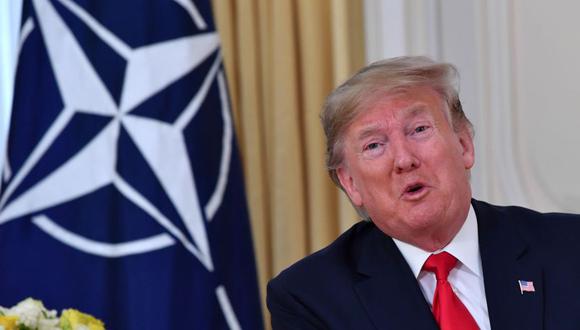 El presidente estadounidense Donald Trump calificó de "insultantes" las críticas a la OTAN del mandatario francés Emmanuel Macron. (Foto: AFP)