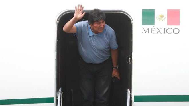 Evo Morales arrived in Mexico on November 12 and left almost a month later.  / AFP