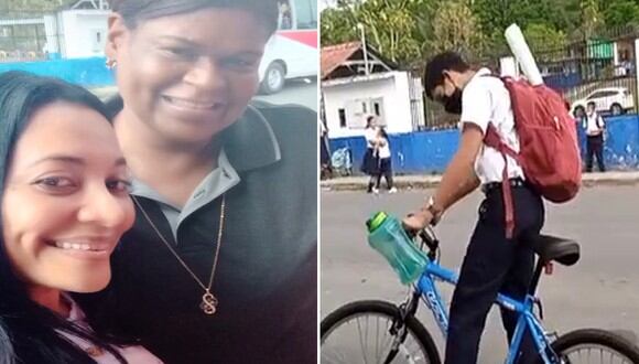 Una madre le regaló una bicicleta a uno de los compañeros de su hijo en la escuela. | FOTO: @martika460 / TikTok