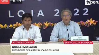 Pedro Castillo participa en Ecuador en encuentro presidencial y Gabinete Binacional | VIDEO