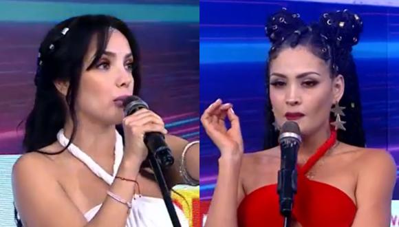 Rosángela Espinoza y Micheille Soifer protagonizaron tenso enfrentamiento en "Esto es guerra". (Foto: Captura América TV).