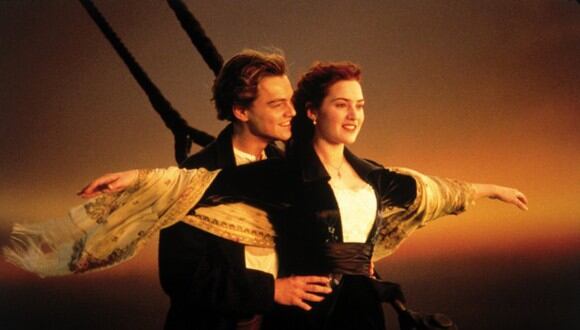 Jack Dawson y Rose DeWitt Bukater en una de las famosas escenas de Titanic (Foto: Century Fox)
