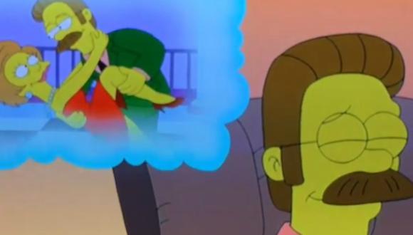 "Los Simpson": Ned Flanders se despidió de Edna Krapabbel