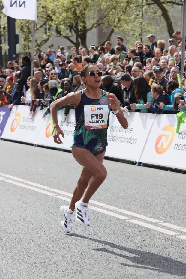 Thalia Valdivia clasificó a los Juegos Olímpicos París 2024 en la Maratón de Rotterdam. (Foto: Difusión)