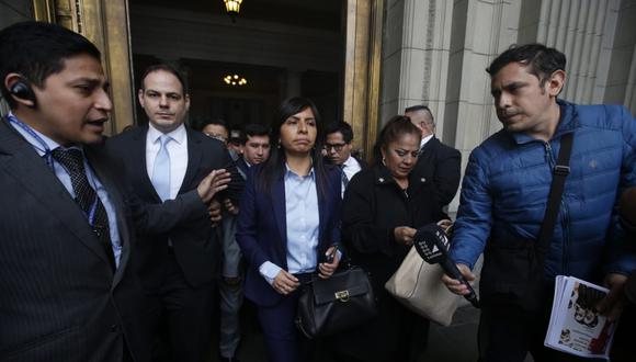 La abogada de Keiko Fujimori, Giulliana Loza, dijo que las dos personas involucradas en los allanamientos no han sido citadas por la fiscalía. (Foto: Mario Zapata / GEC)