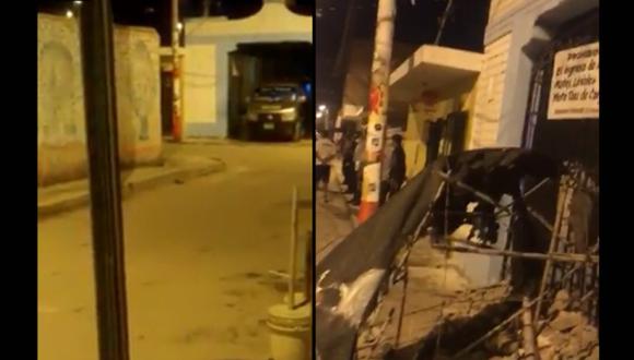 Cañete: Vecinos bloquean acceso de cementerio por COVID-19. (Foto: captura de pantalla)