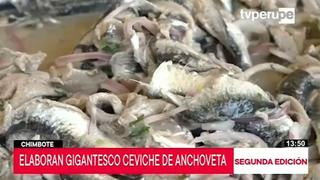 Preparan en Chimbote el ceviche de anchoveta más grande del Perú