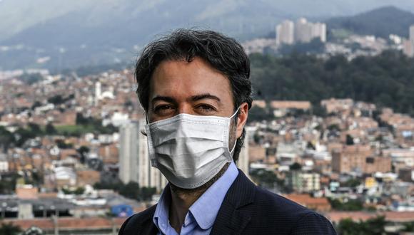 El alcalde de Medellín, Daniel Quintero, en una imagen del pasado 17 de junio. El martes confirmó que tiene coronavirus. (Photo by JOAQUIN SARMIENTO / AFP).