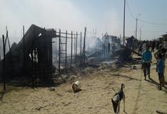Sullana: incendio consume ocho viviendas y deja 38 damnificados 
