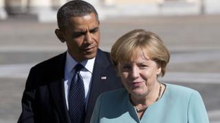 Merkel sospecha que EE.UU. espió su teléfono pero Obama lo niega