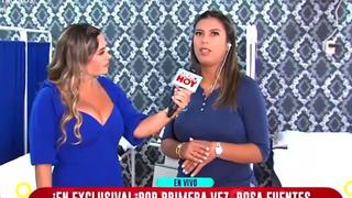 Rosa Fuentes ofrece entrevista a ‘América Hoy’ y revela como reaccionó tras la infidelidad de Paolo Hurtado